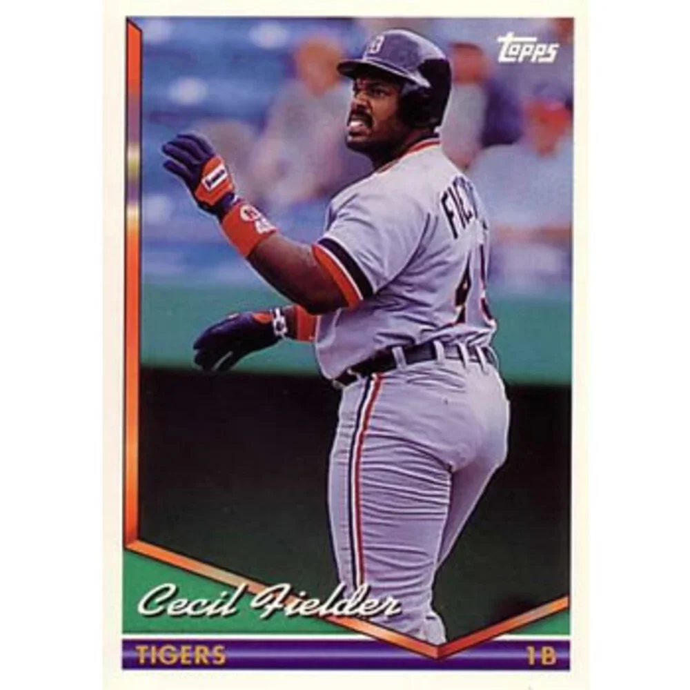 1994 Topps Cecil Fielder # 190 Detroit Tigers
